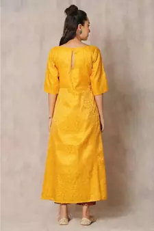 multicolor cotton Poppy side kurti & pant