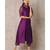 purple cotton Salvia panel kurti & pant