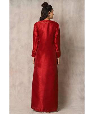 mustard cotton Calla lilly jacket with dress 2