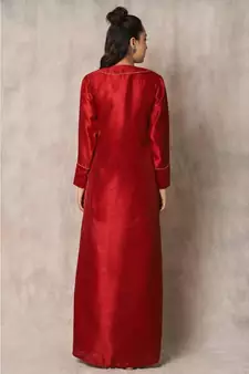 mustard cotton Calla lilly jacket with dress