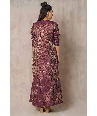 mustard cotton Zinnia jacket with dress 3