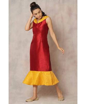 red cotton Pompano dress 2