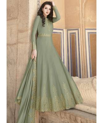 Sea Green Georgette top & bottom with dupatta 1