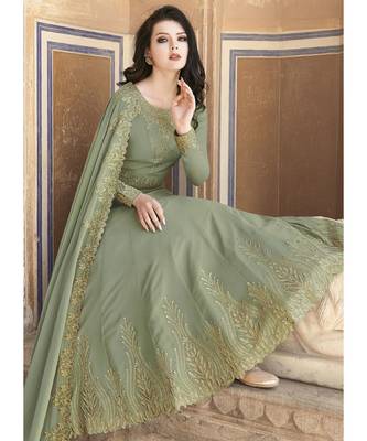Sea Green Georgette top & bottom with dupatta 2