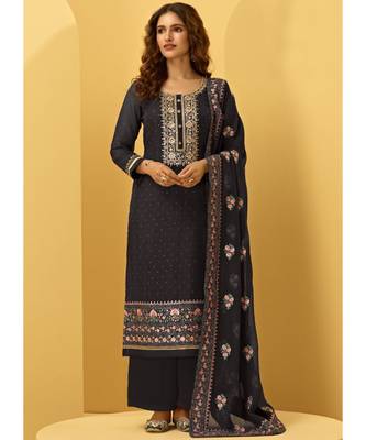 Faux Georgette Festival Designer Palazzo Suit 1
