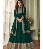 Dark Green Georgette Designer Party Wear Suit
