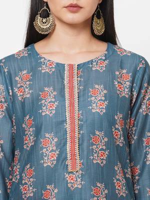 Blue embroidered viscose ethnic-kurtis 5