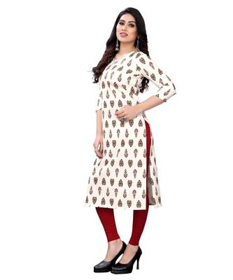 White printed crepe kurtas-and-kurtis 3