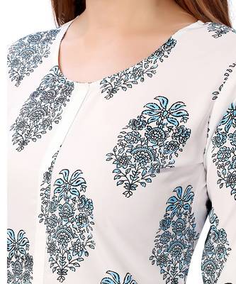 White printed crepe kurtas-and-kurtis 5