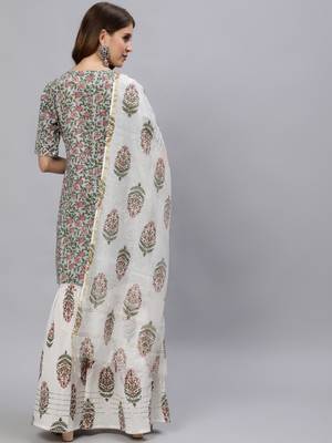 Blue printed pure cotton salwar 3