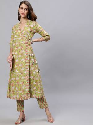 Green mirror pure cotton salwar 1