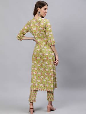 Green mirror pure cotton salwar 3