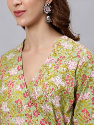 Green mirror pure cotton salwar 4