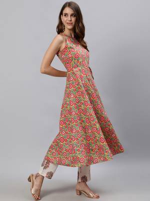 Yellow printed pure cotton salwar 2