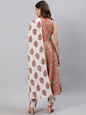 Yellow printed pure cotton salwar 3