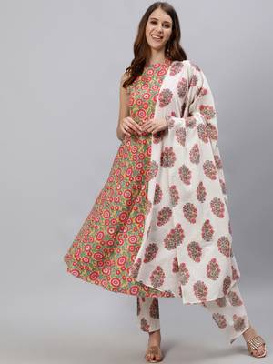 Yellow printed pure cotton salwar 5
