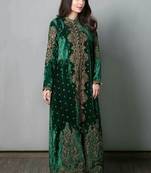 Beautiful Velvet African Attire Bridesmaid Abaya Muslim Wedding  Dubai Moroccan Kaftan with hijab Dress for Women