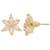 Modern Gold American Diamond Stud Earrings