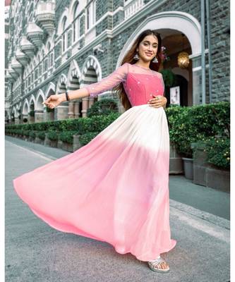 Organza Lehenga  with Silk Cotton Blouse   Net Dupatta 1