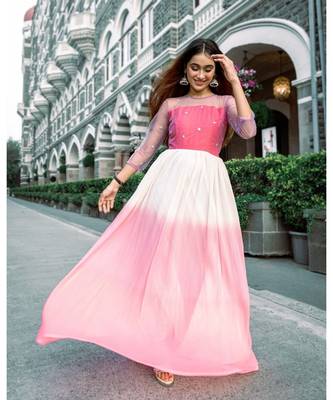 Organza Lehenga  with Silk Cotton Blouse   Net Dupatta 5
