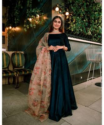 Velvet  Lehenga Choli  Set 1