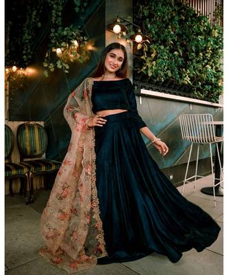 Velvet  Lehenga Choli  Set 2