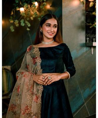 Velvet  Lehenga Choli  Set 5