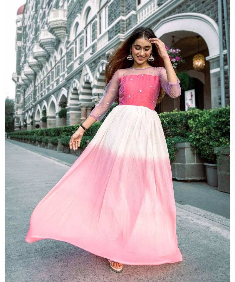 open lace back dress Slim Pleated Maxi Dress main image 0