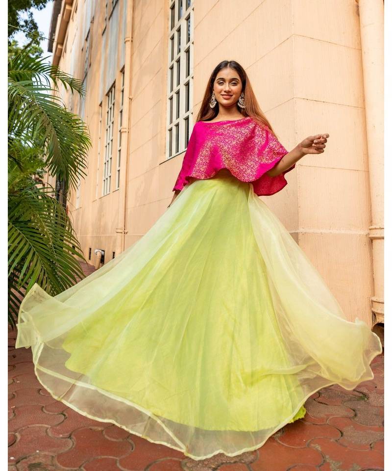 Fit and Flare Organza Offshoulder Dress - V7 by Vinya - 3684650