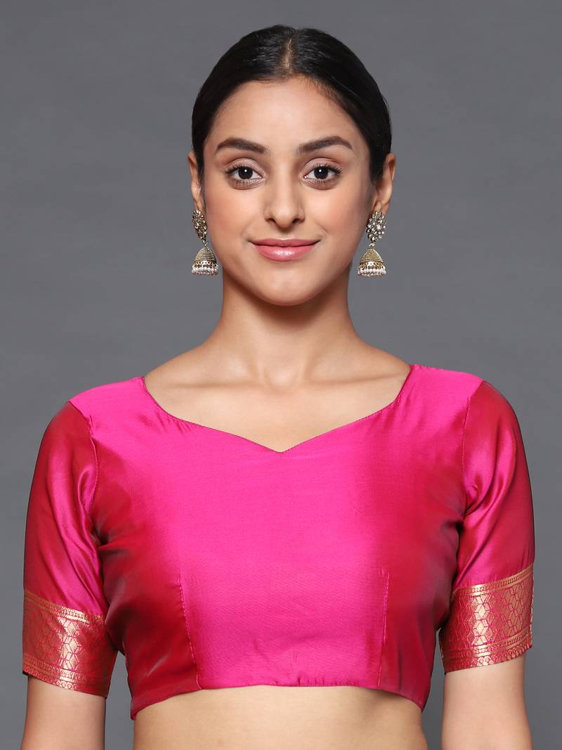 Glemora Green Beautiful Ethnic Wear Silk Blend  Traditional Saree