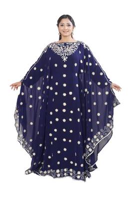 Royal Moroccan Dubai Kaftan Arabic Abaya Maxi Caftanm Floor Length Party Wedding  Stylish Jalabiya Women Dress 1