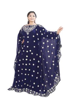 Royal Moroccan Dubai Kaftan Arabic Abaya Maxi Caftanm Floor Length Party Wedding  Stylish Jalabiya Women Dress 3