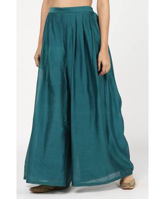 blue silk Ashnah sharara set 5