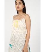 white silk Zunairah suit set