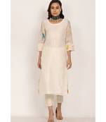 white silk Fakhta set
