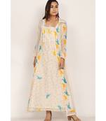 white silk Faiza suit set