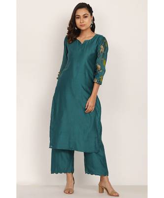 blue silk Sudbarg set 3