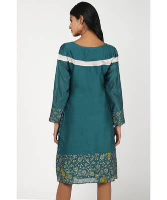 blue silk Alizah tunic 2