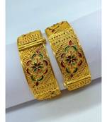 Good Quality Gold Plated Broad Openable Bangle