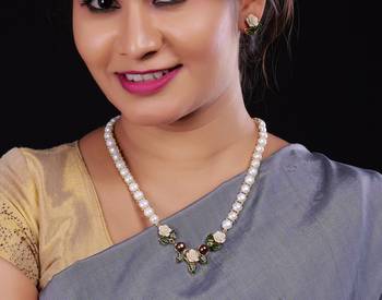 Real Natural Hyderabadi pearls Set 2