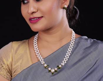 Real Natural Hyderabadi pearls Set 2