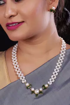 Real Natural Hyderabadi pearls Set