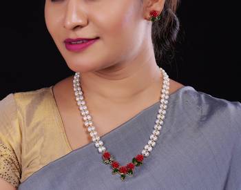 Real Natural Hyderabadi pearls Set With Certificate 2