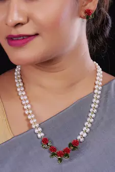 Real Natural Hyderabadi pearls Set With Certificate