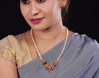 Real Natural Hyderabadi pearls Set 2