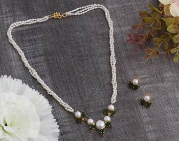 Real Natural Hyderabadi pearls Set With Certificate 1