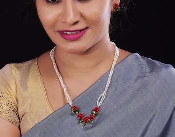 Real Natural Hyderabadi pearls Set With Certificate 2