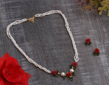 Real Natural Hyderabadi pearls Set With Certificate 1