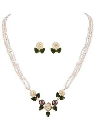 Real Natural Hyderabadi pearls Set With Certificate 4