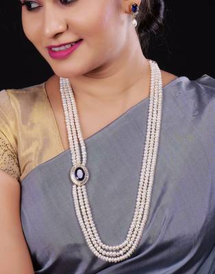 Real Natural Hyderabadi Rani Har pearls Set 1